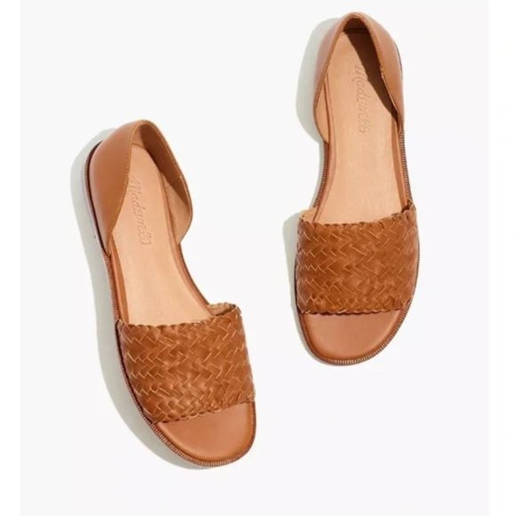 Madewell Shoes - EUC Madewell Kinsley d'Orsay Flat in Woven Leather